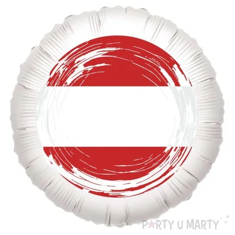 balon foliowy panstwa swiata austria bialy 18 rnd