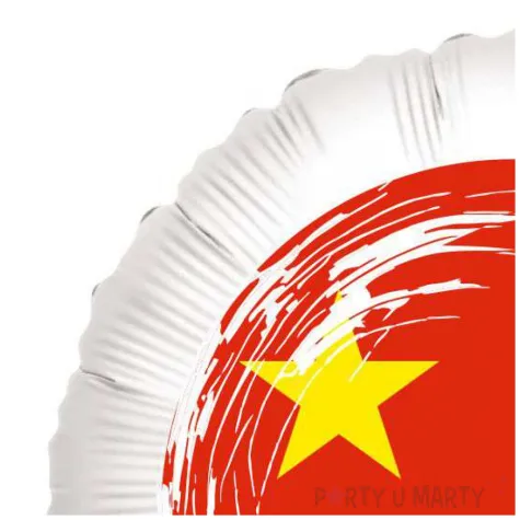 balon foliowy panstwa swiata chiny bialy 18 rnd