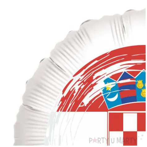 balon foliowy panstwa swiata chorwacja bialy 18 rnd