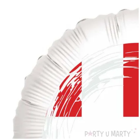 balon foliowy panstwa swiata dania bialy 18 rnd