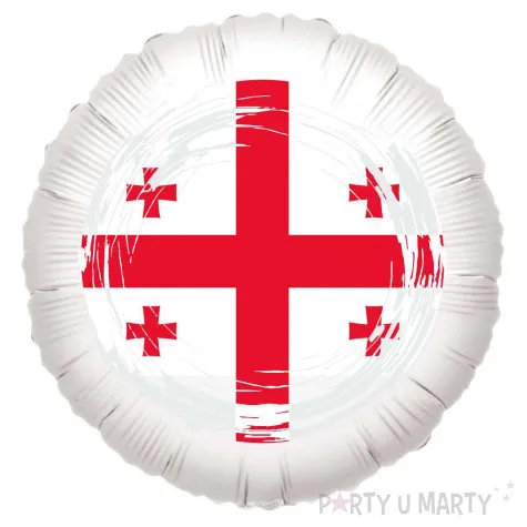 balon foliowy panstwa swiata gruzja bialy 18 rnd