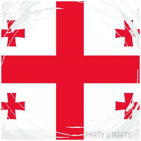 balon foliowy panstwa swiata gruzja bialy 18 rnd