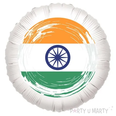 balon foliowy panstwa swiata indie bialy 18 rnd