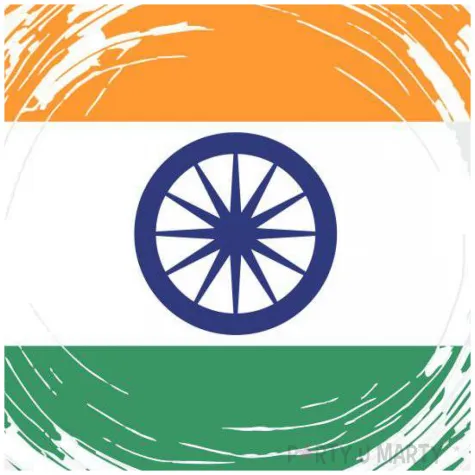 balon foliowy panstwa swiata indie bialy 18 rnd