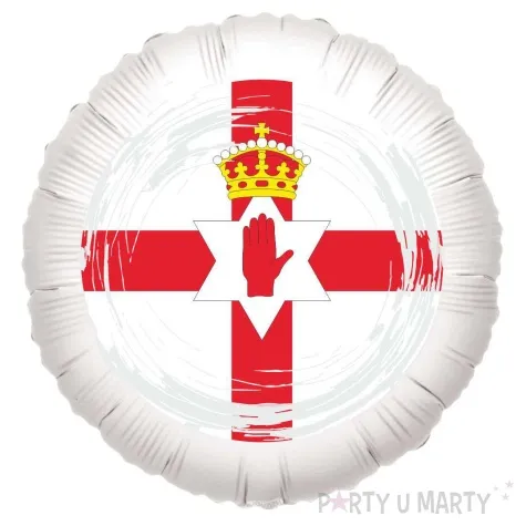 balon foliowy panstwa swiata irlandia polnocna bialy 18 rnd