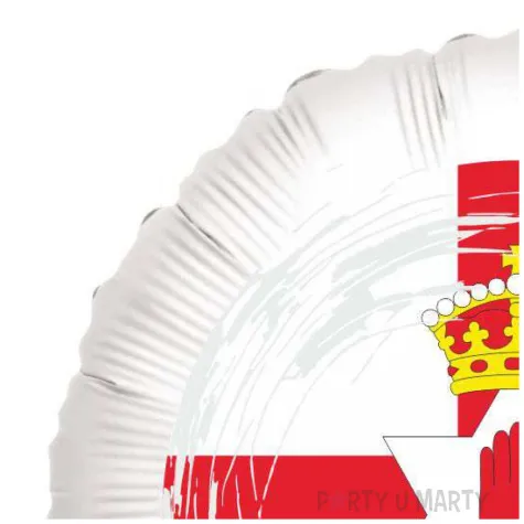 balon foliowy panstwa swiata irlandia polnocna bialy 18 rnd