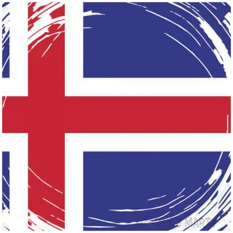 balon foliowy panstwa swiata islandia bialy 18 rnd