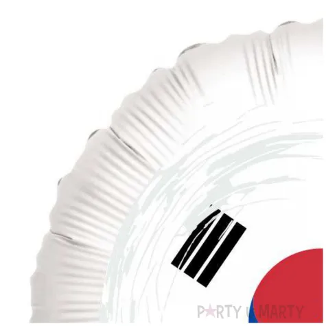 balon foliowy panstwa swiata korea poludniowa bialy 18 rnd
