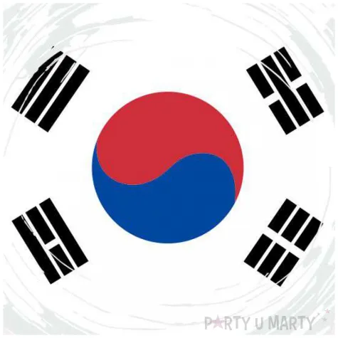 balon foliowy panstwa swiata korea poludniowa bialy 18 rnd