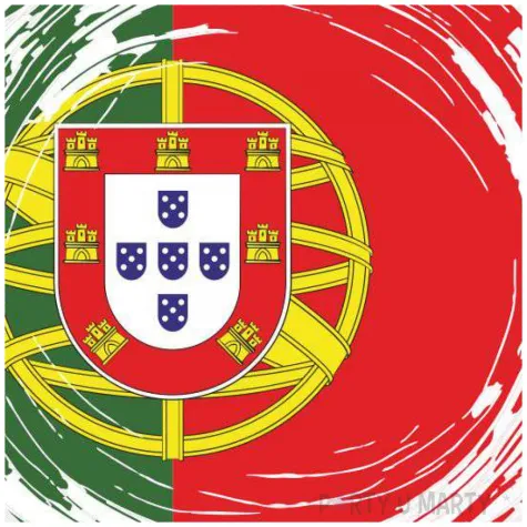 balon foliowy panstwa swiata portugalia bialy 18 rnd