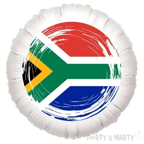 balon foliowy panstwa swiata rpa bialy 18 rnd