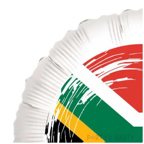 balon foliowy panstwa swiata rpa bialy 18 rnd