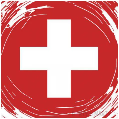 balon foliowy panstwa swiata szwajcaria bialy 18 rnd