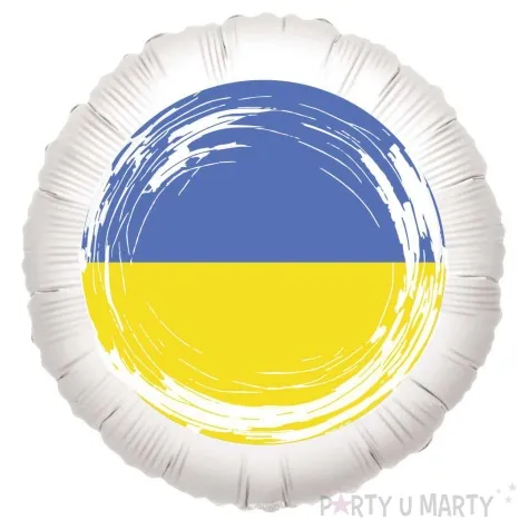 balon foliowy panstwa swiata ukraina bialy 18 rnd