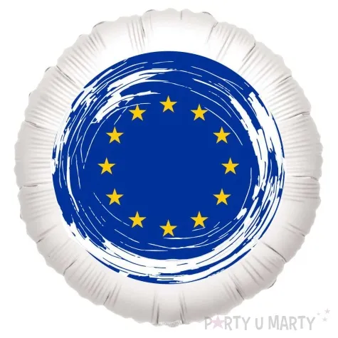 balon foliowy panstwa swiata unia europejska bialy 18 rnd