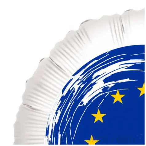 balon foliowy panstwa swiata unia europejska bialy 18 rnd