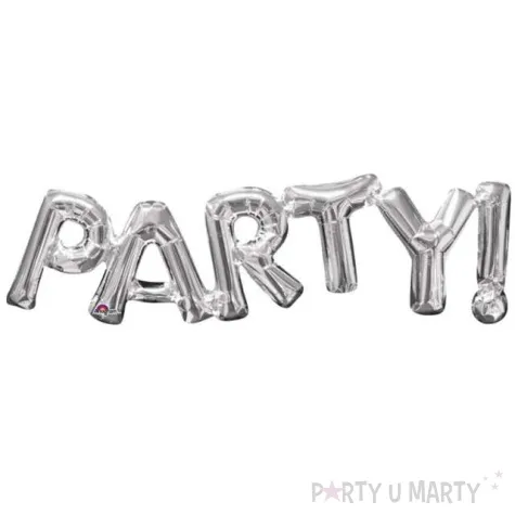 balon foliowy party srebrny amscan 32 shp