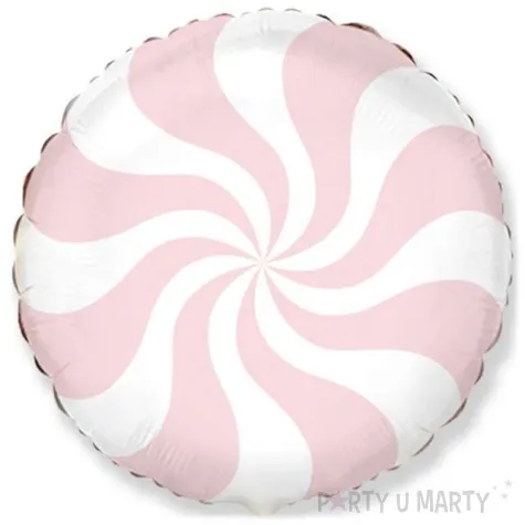 balon foliowy pastelowy lizak rozowy jasny flexmetal 18 rnd