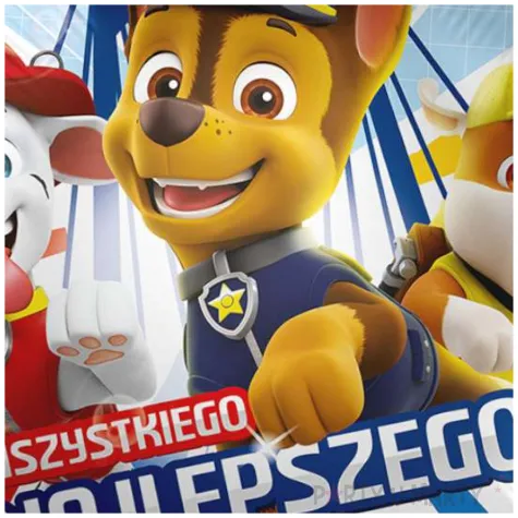 balon foliowy paw patrol chase marshall rubble wszystkiego najlepszego premioloon 17 rnd