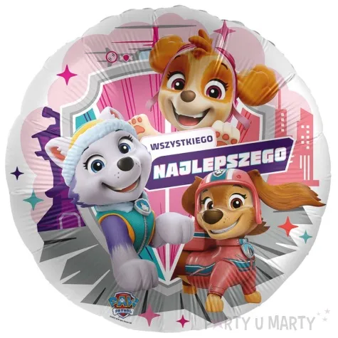balon foliowy paw patrol skye everest liberty wszystkiego najlepszego premioloon 17 rnd