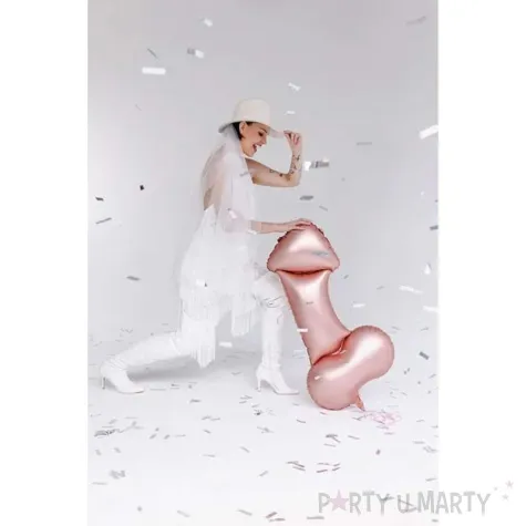 balon foliowy penis rose gold partydeco 44 shp