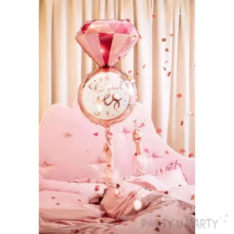 balon foliowy pierscionek she said yes partydeco 37