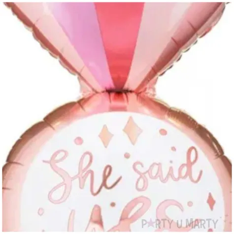 balon foliowy pierscionek she said yes partydeco 37