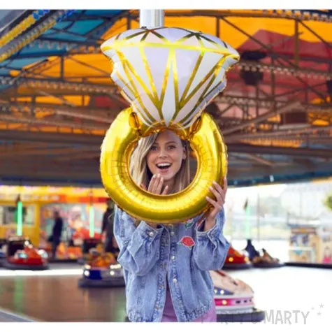 balon foliowy pierscionek z diamentem partydeco 37 5 shp