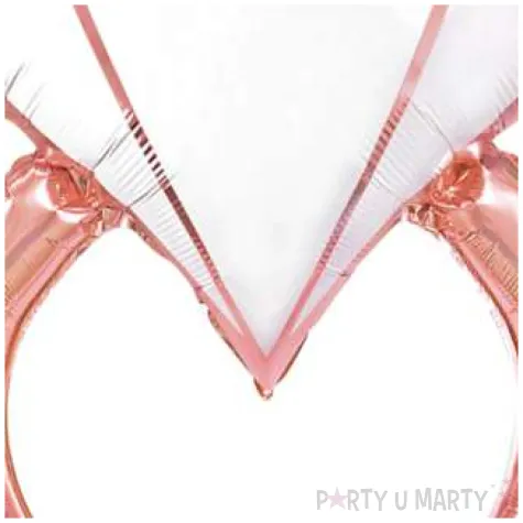 balon foliowy pierscionek z diamentem rozowe zloto partypal 31 shp