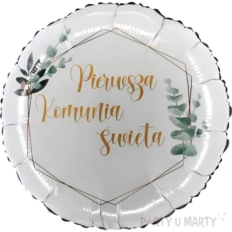 balon foliowy pierwsza komunia swieta grabo 18 rnd