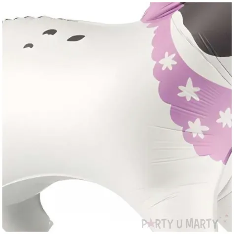 balon foliowy pies bulldog stojacy bialy partydeco 33 shp