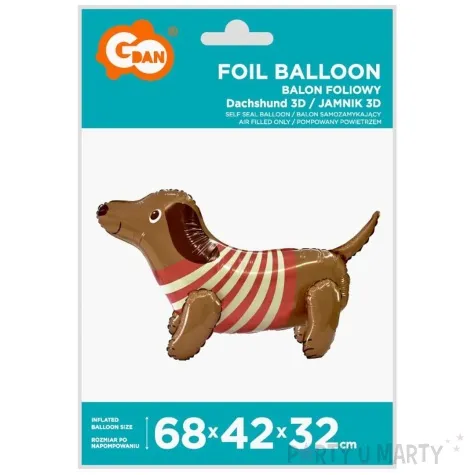 balon foliowy pies jamnik godan 27 shp