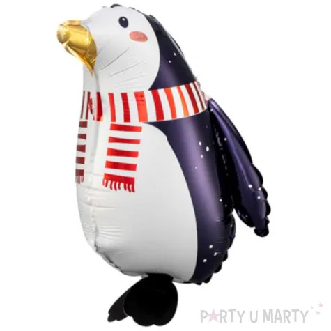 balon foliowy pingwin w szaliku partydeco 16 shp
