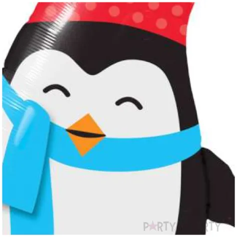 balon foliowy pingwinek w czapeczce qualatex 36 shp