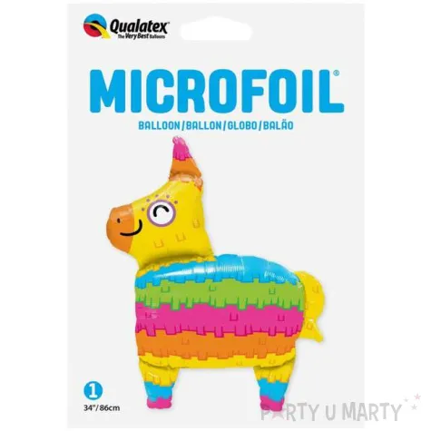 balon foliowy piniata teczowy konik qualatex 34 shp