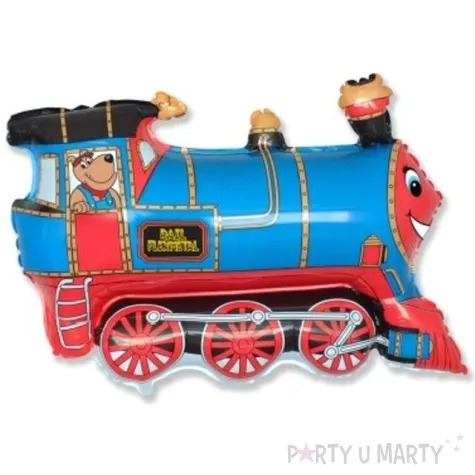 balon foliowy pociag niebieski flexmetal 31 shp