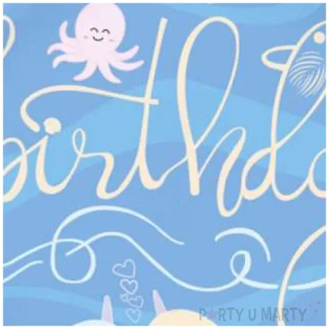 balon foliowy podwodny swiat niebieski flexmetal 18 rnd