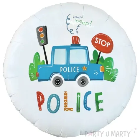 balon foliowy police radiowoz godan 18 rnd