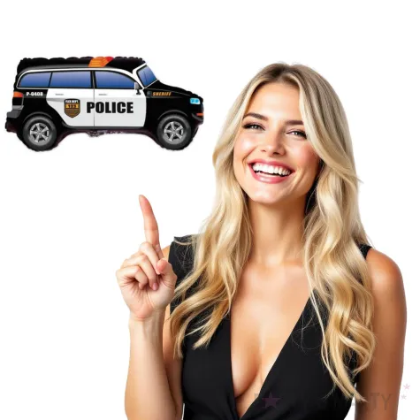 balon foliowy policyjny radiowoz flexmetal 24 shp