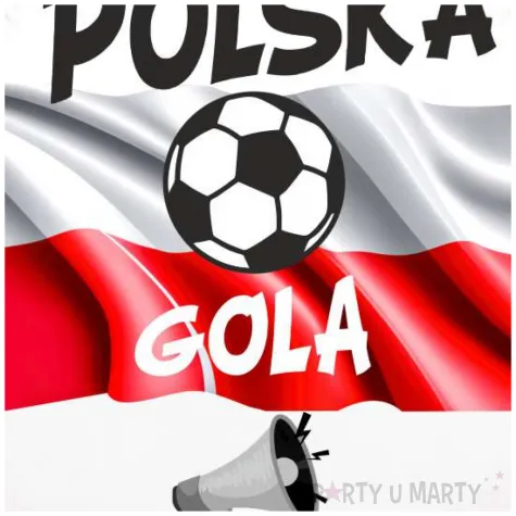 balon foliowy polska gola bialy 18 rnd