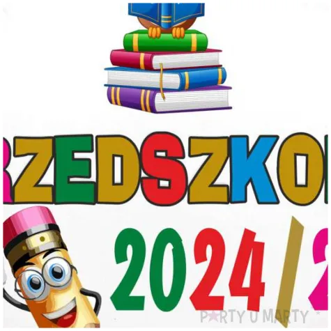 balon foliowy przedszkole 2024 25 bialy 18 rnd