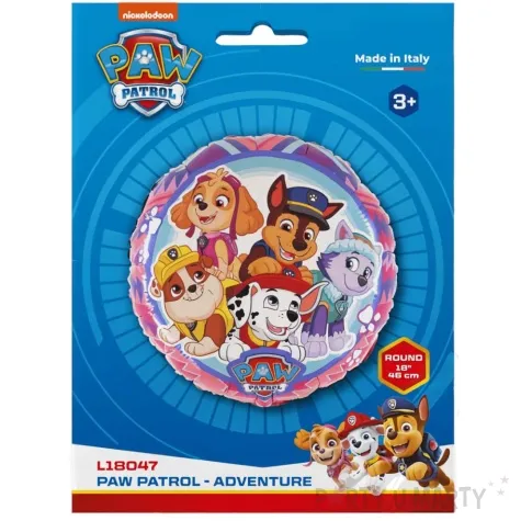 balon foliowy psi patrol adventure grabo 18 rnd