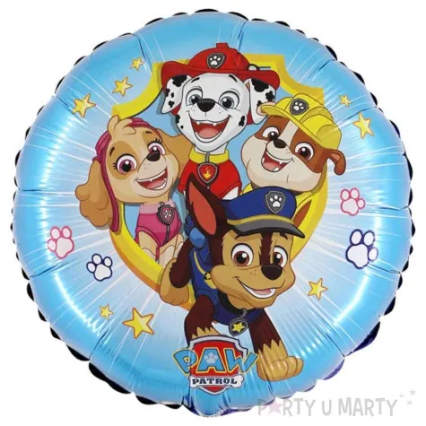 balon foliowy psi patrol radosna ekipa gwiazdki i lapy grabo 18 rnd