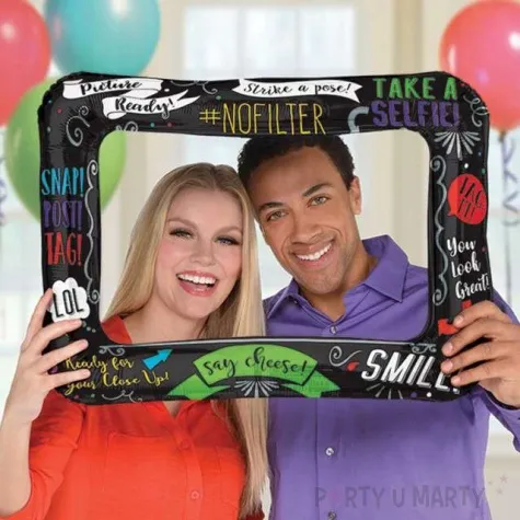 balon foliowy ramka do zdjec frame amscan 23 shp