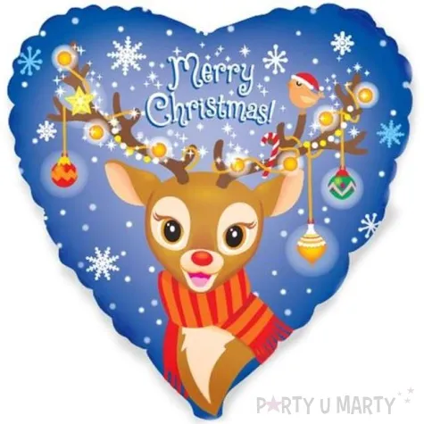 balon foliowy renifer merry christmas flexmetal 18 hrt