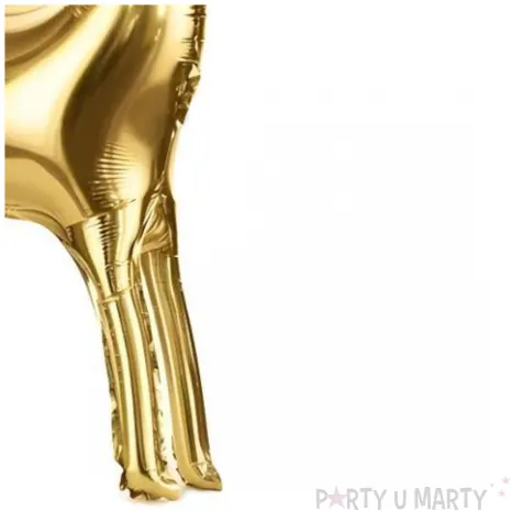 balon foliowy renifer swiateczny stojacy zloty partydeco 43 shp