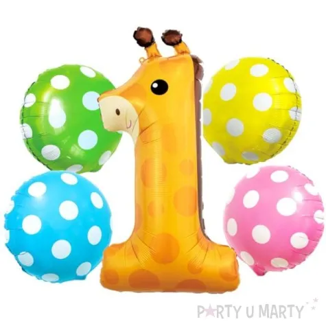 balon foliowy roczek zyrafa godan zestaw