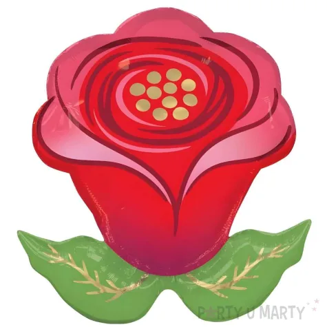 balon foliowy roza czerwony dekoracja na dzien wiosny dzien kobiet 30 shp