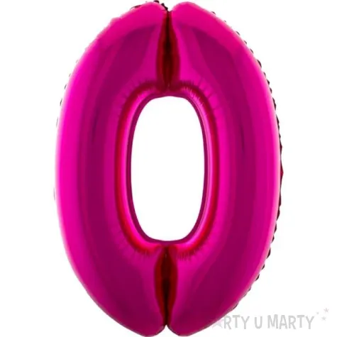 balon foliowy rozowa radosc cyfra 0 rozowy funnyfashion 41 dgt