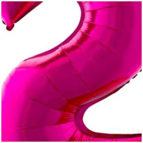 balon foliowy rozowa radosc cyfra 2 rozowy funnyfashion 41 dgt